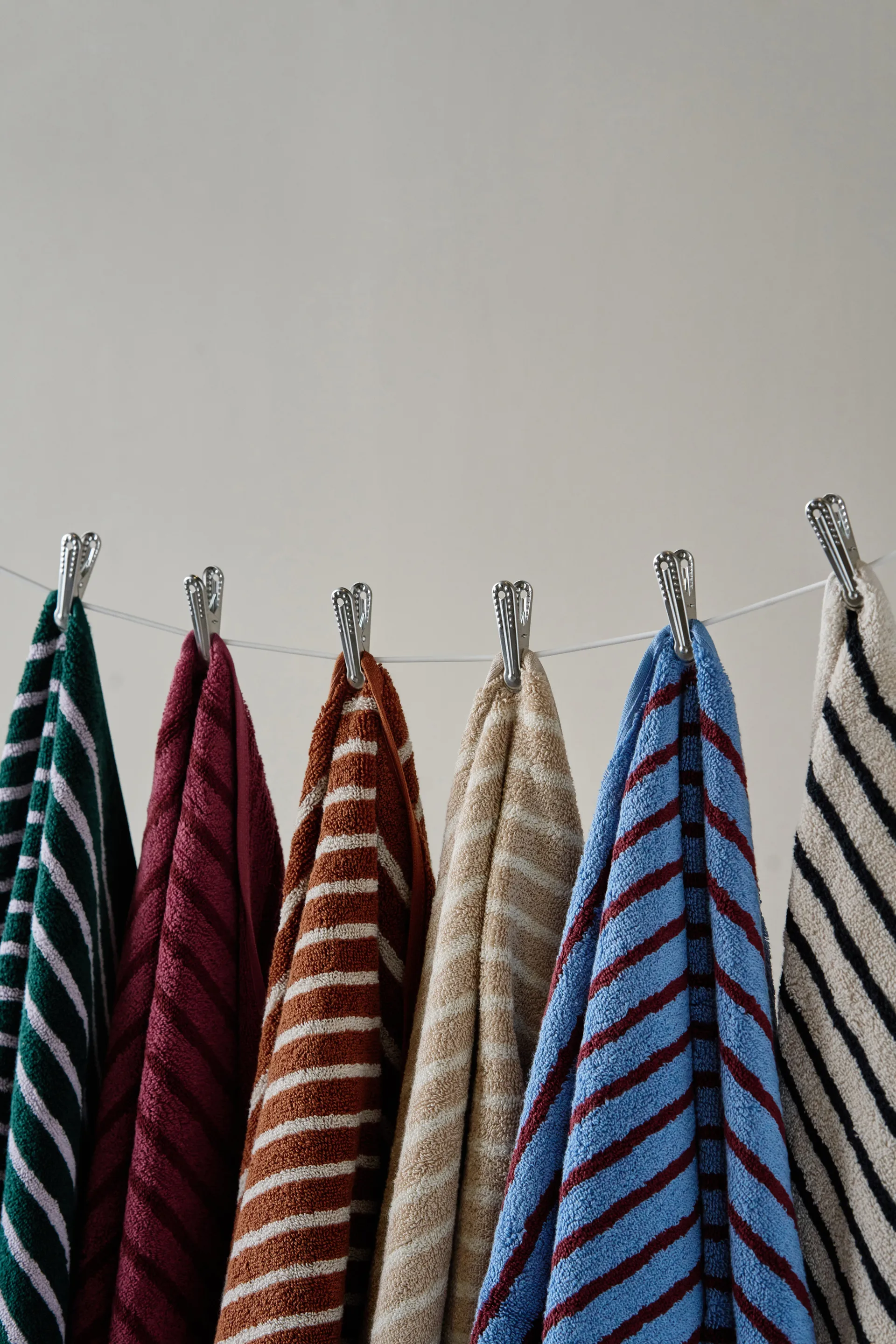 Drift Badetücher 100x150 cm 2-teilig – Grün-Lila Scandi Living