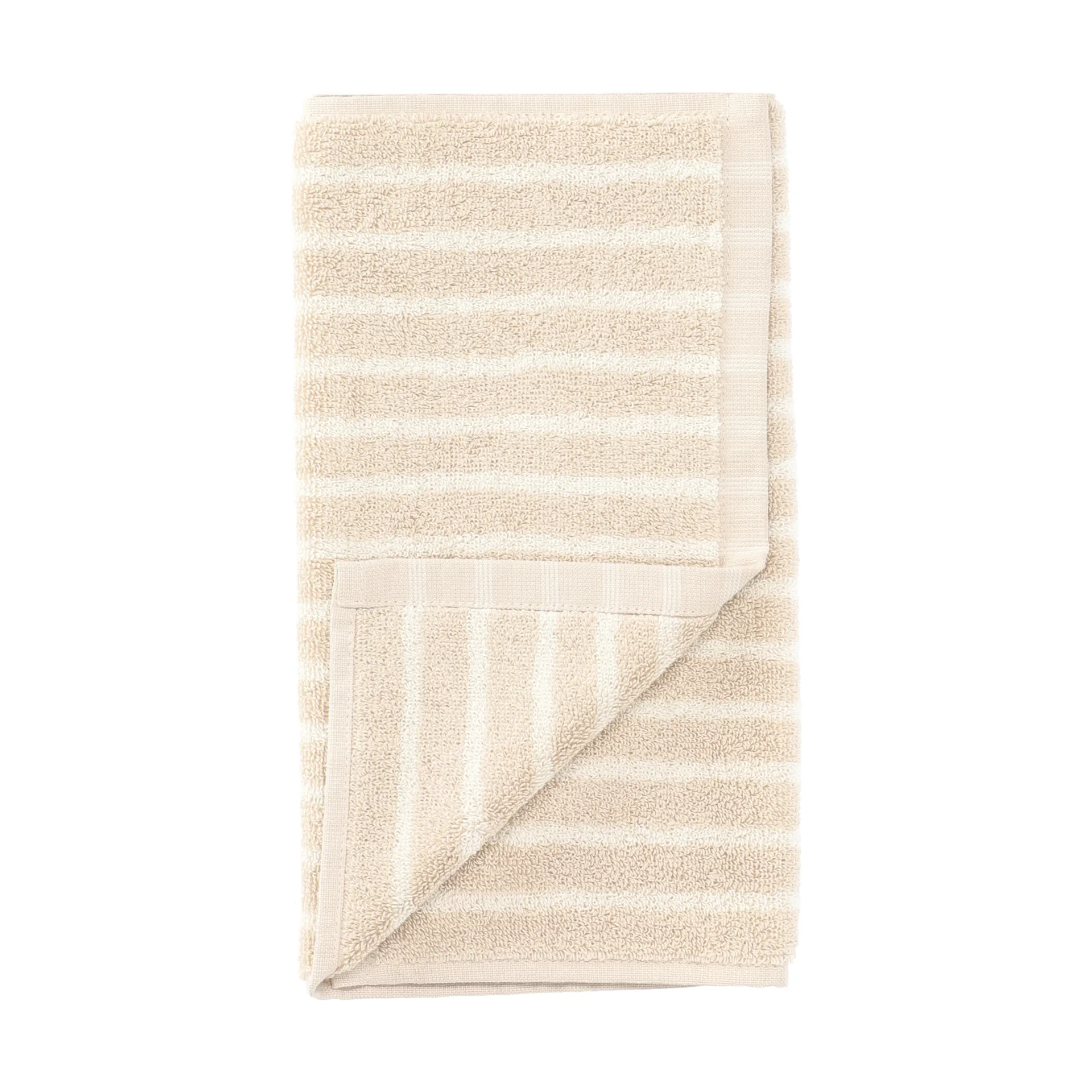 Drift Handtuch 30x50 cm, Beige-weiß Scandi Living