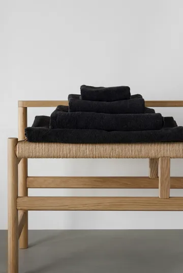 Drift Handtuch 30x50 cm - Schwarz - Scandi Living