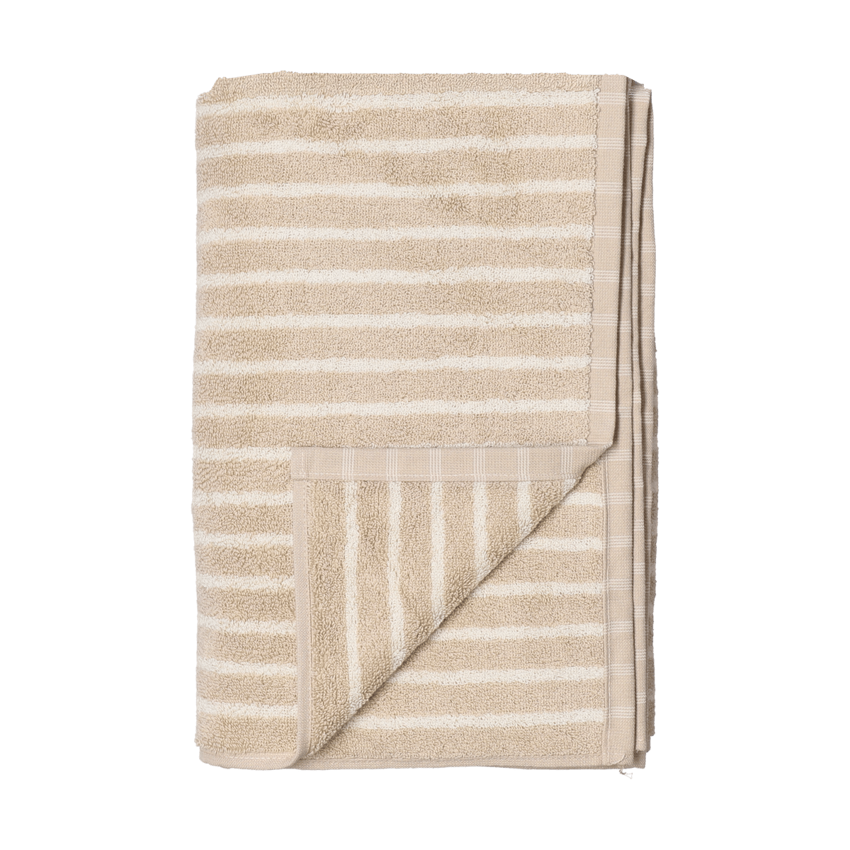 Scandi Living Drift Handtuch 50x70 cm Beige-weiß