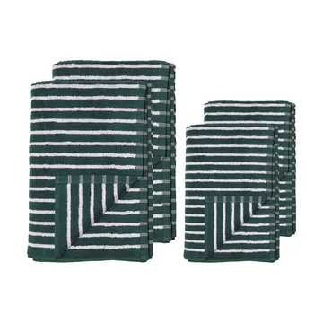Drift Handtuch-Set 4 Teile - Grün-lila - Scandi Living