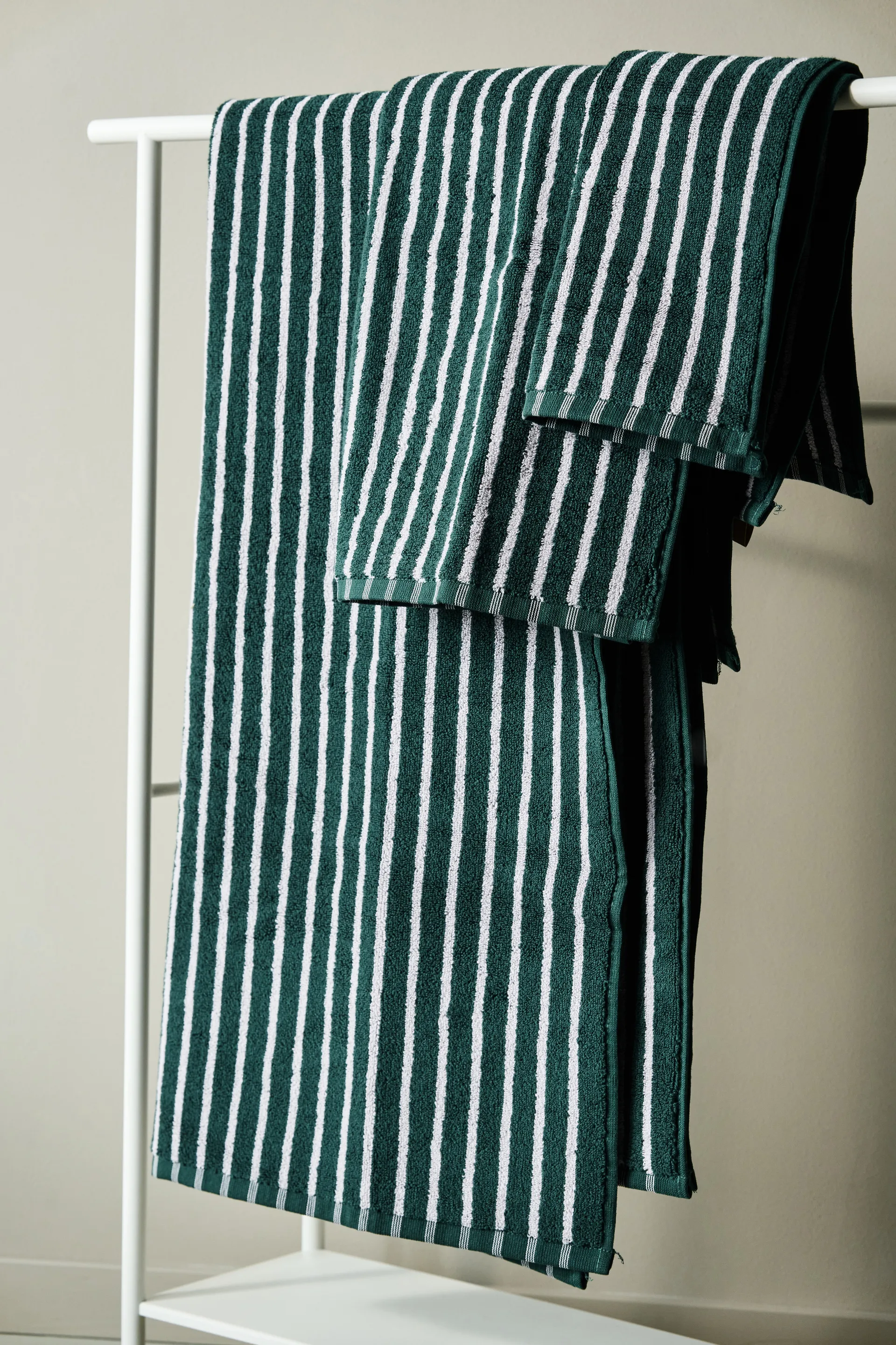 Drift Handtuch-Set 4 Teile - Grün-lila,  Scandi Living