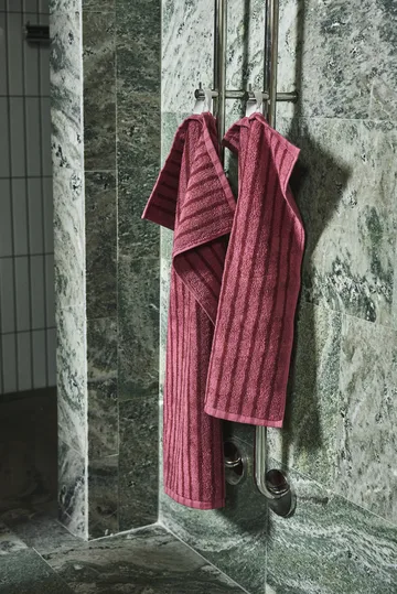Drift Handtuch-Set 4 Teile - Rosa-rot - Scandi Living