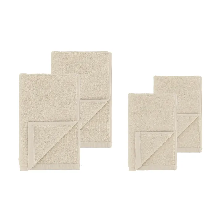 Drift Handtuchset 4 Teile - Weiß - Scandi Living