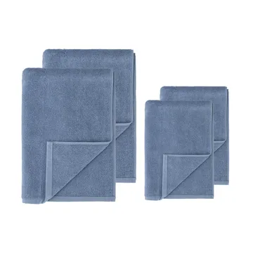 Drift Handtuchset 4-teilig – Blau - Scandi Living