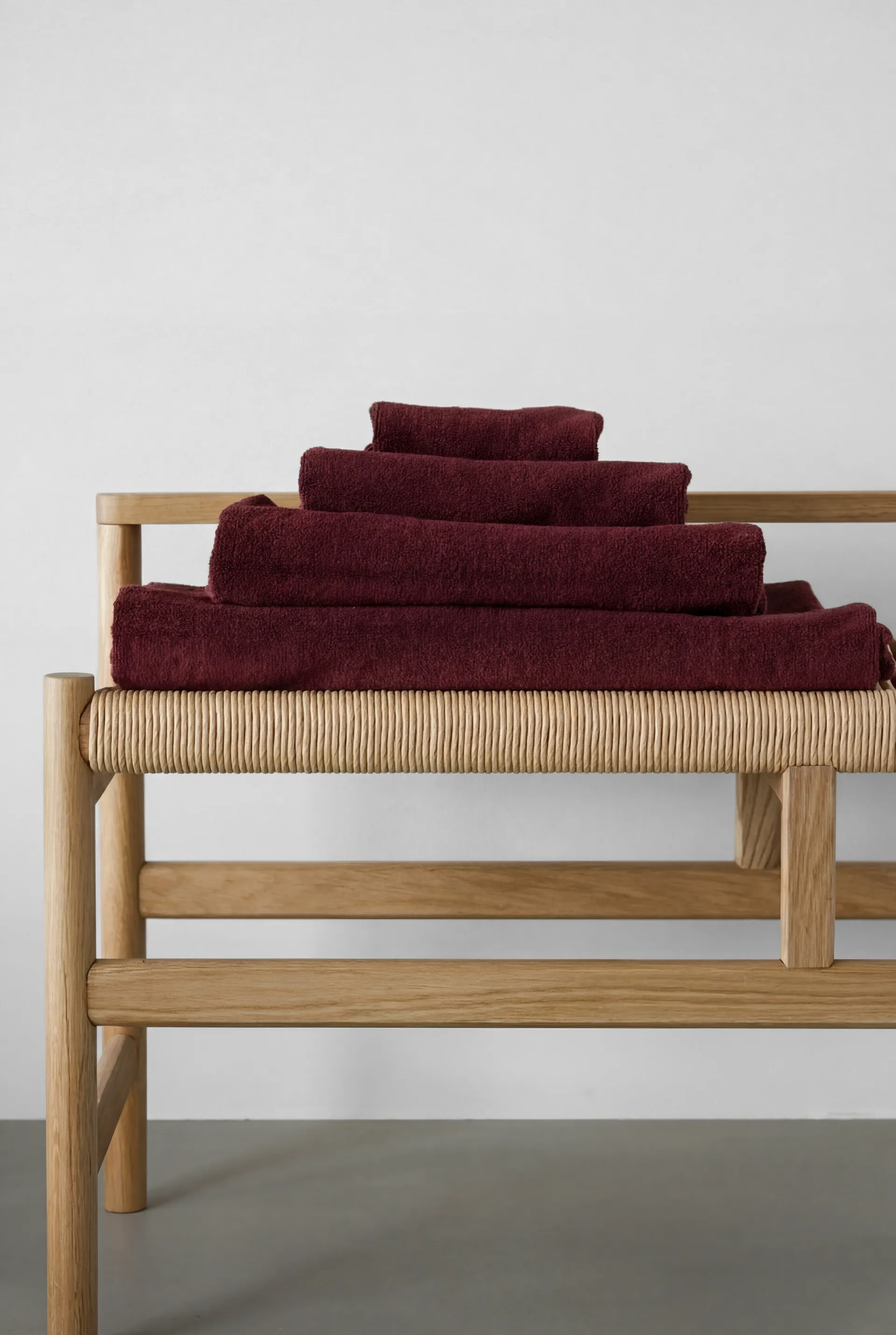 Drift Handtuchset 4-teilig – Rot Scandi Living