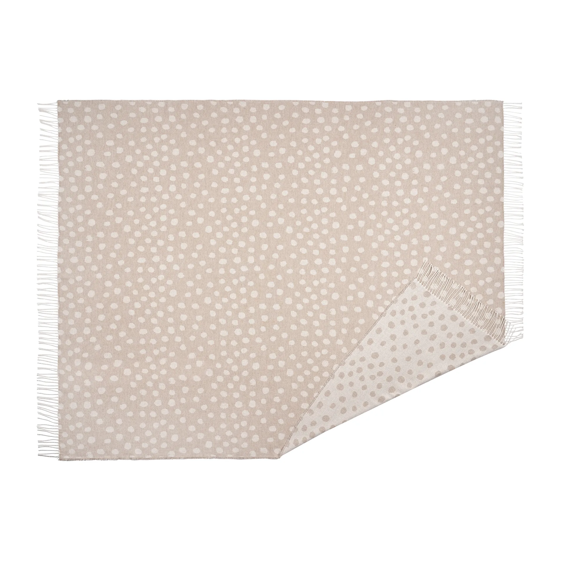 Droplets Baumwolldecke 130 x 185cm, Beige Scandi Living