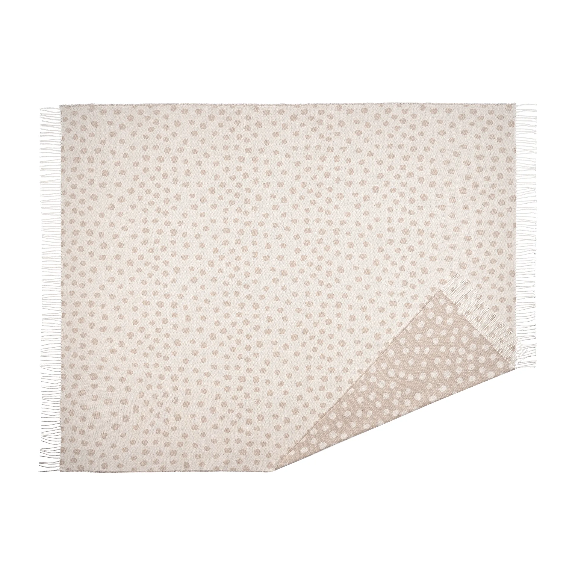 Droplets Baumwolldecke 130 x 185cm, Beige Scandi Living
