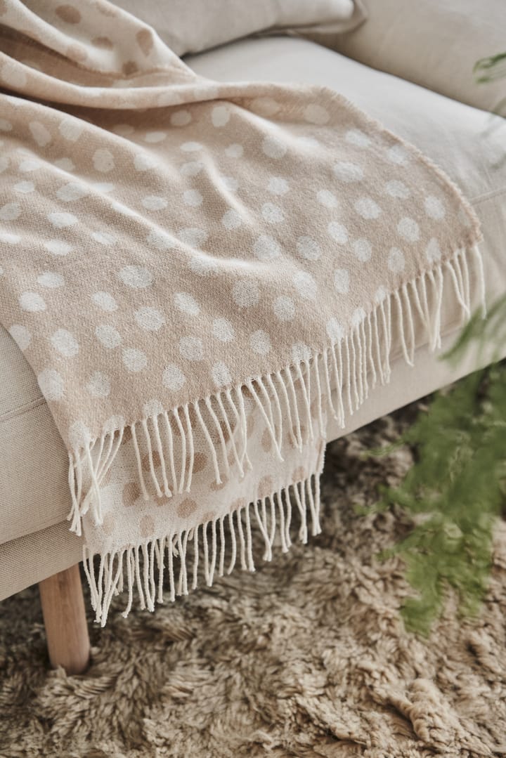 Droplets Baumwolldecke 130 x 185cm - Beige - Scandi Living