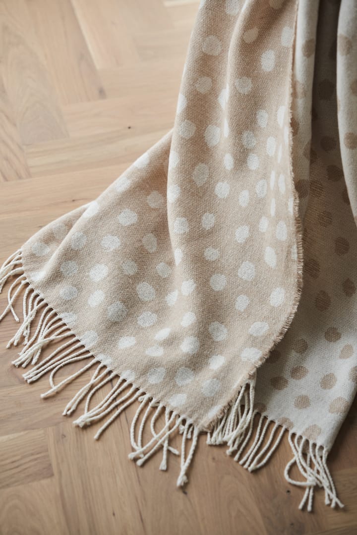 Droplets Baumwolldecke 130 x 185cm - Beige - Scandi Living