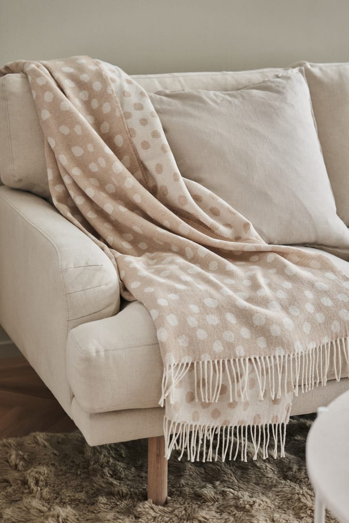 Droplets Baumwolldecke 130 x 185cm - Beige - Scandi Living