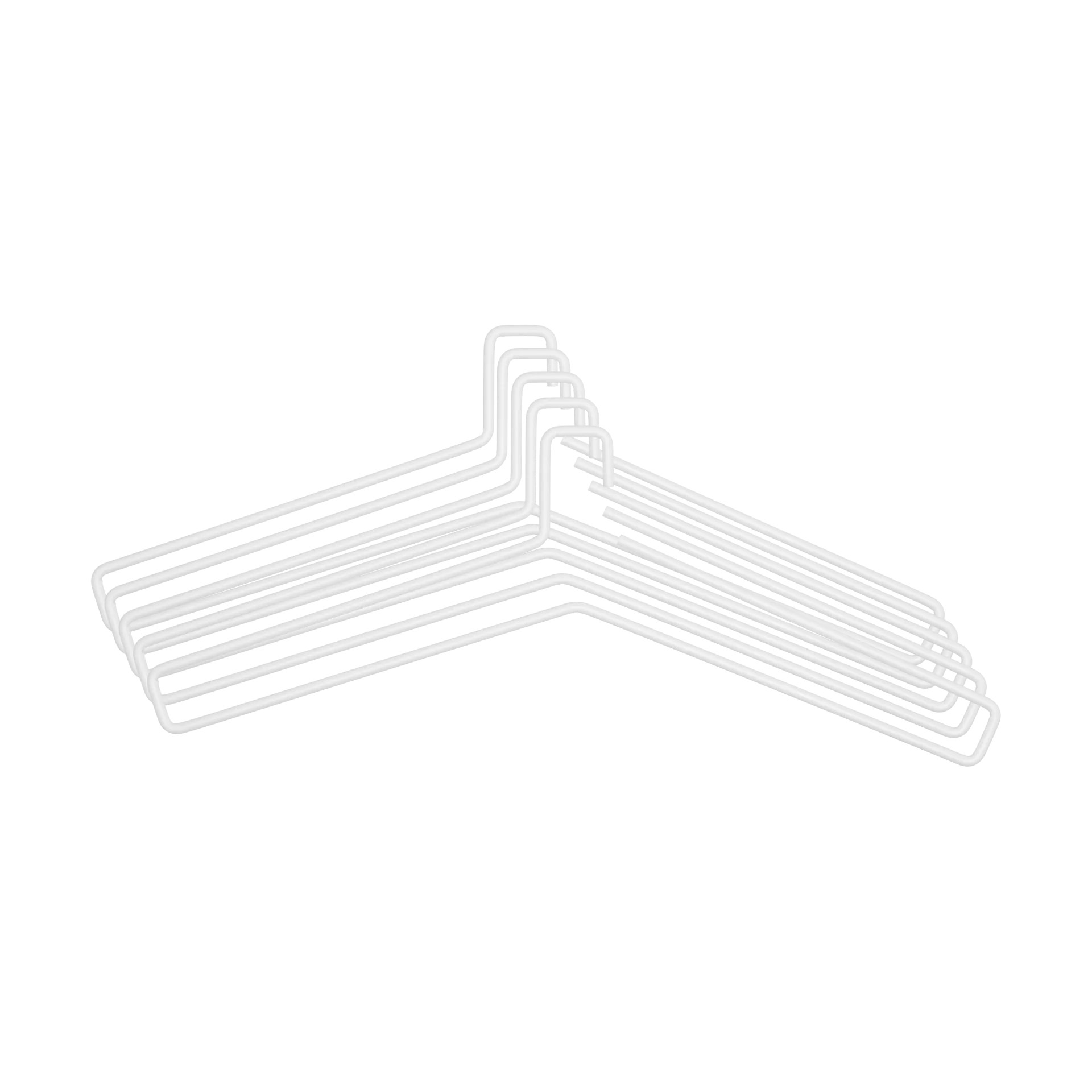Edge Kleiderbügel 5er-Pack, White Scandi Living