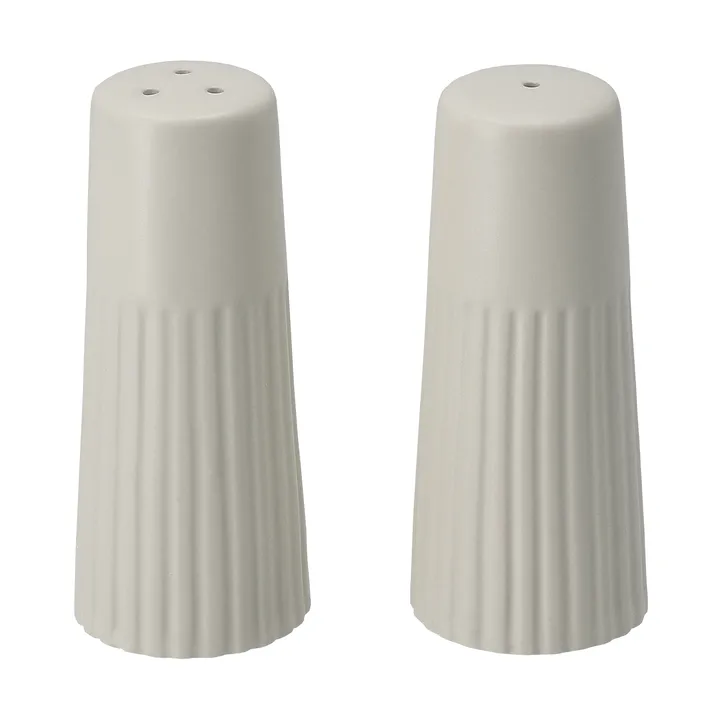 Edge Salz- & Pfefferstreuer 2-teilig - Weiß, Ø3,8x8,7 cm - Scandi Living