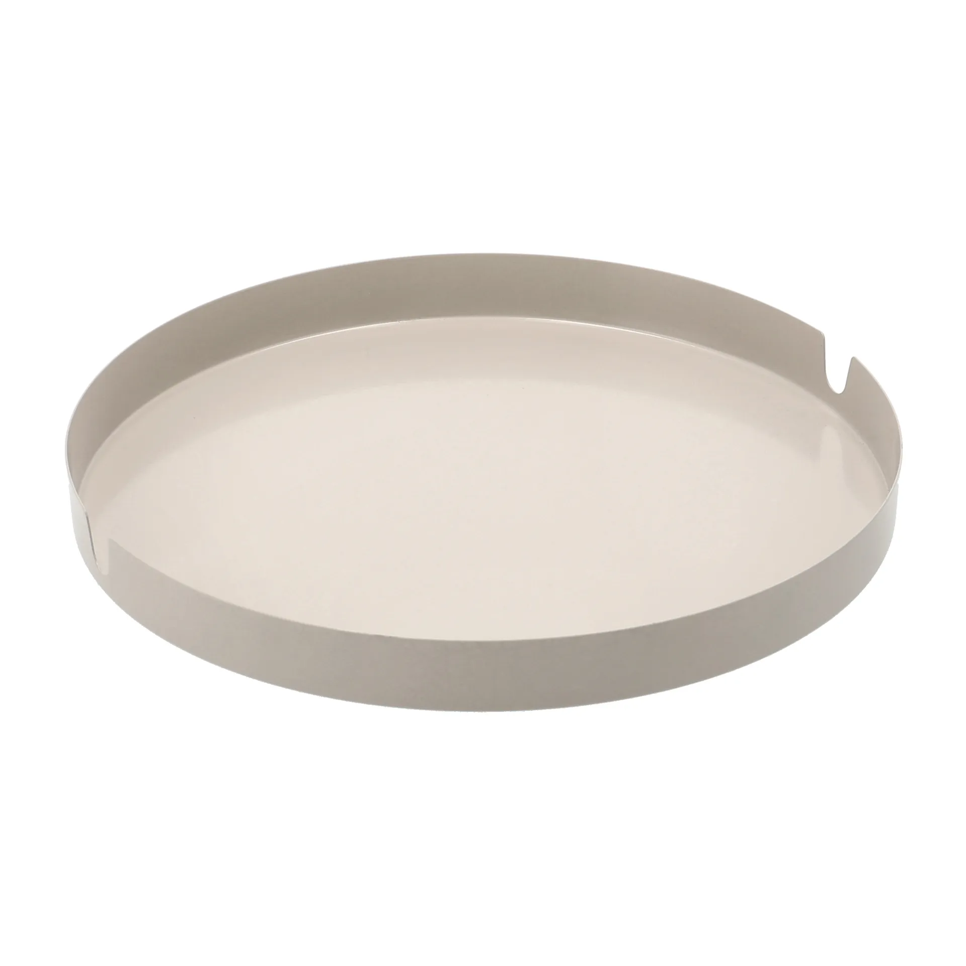 Edgy Tablett Ø30cm, Greige Scandi Living