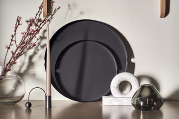 Edgy Tablett Ø40cm - Schwarz - Scandi Living
