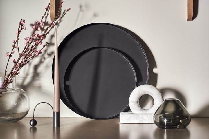 Edgy Tablett Ø40cm - Schwarz - Scandi Living