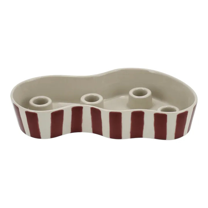 Ember Adventsleuchter - Rot-Weiß, 15x27,3 cm - Scandi Living