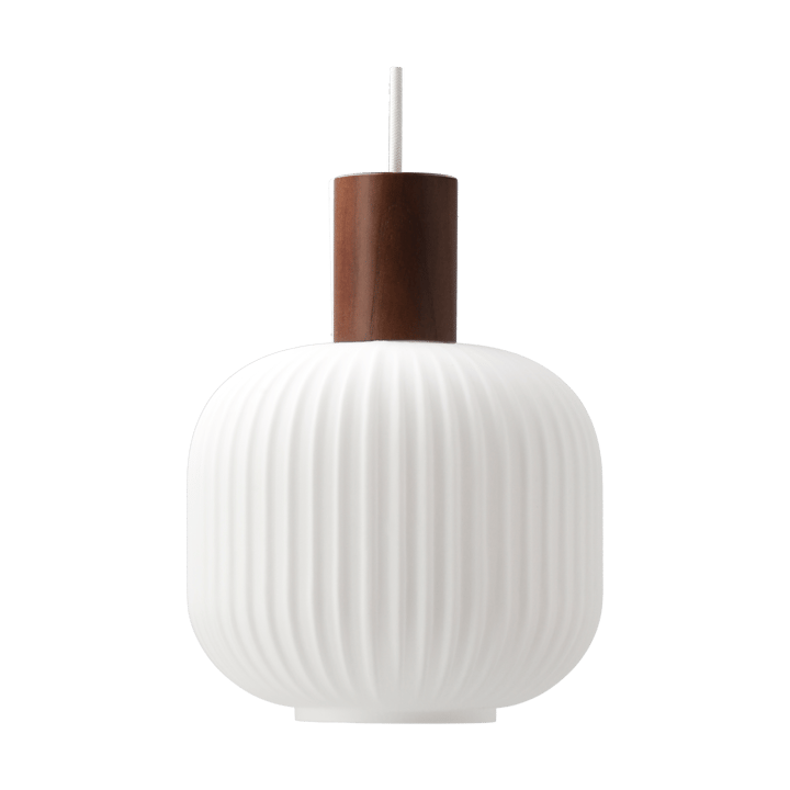 Fair Deckenleuchte Ø20cm - Frostglas-dunkel gebeizte Esche - Scandi Living