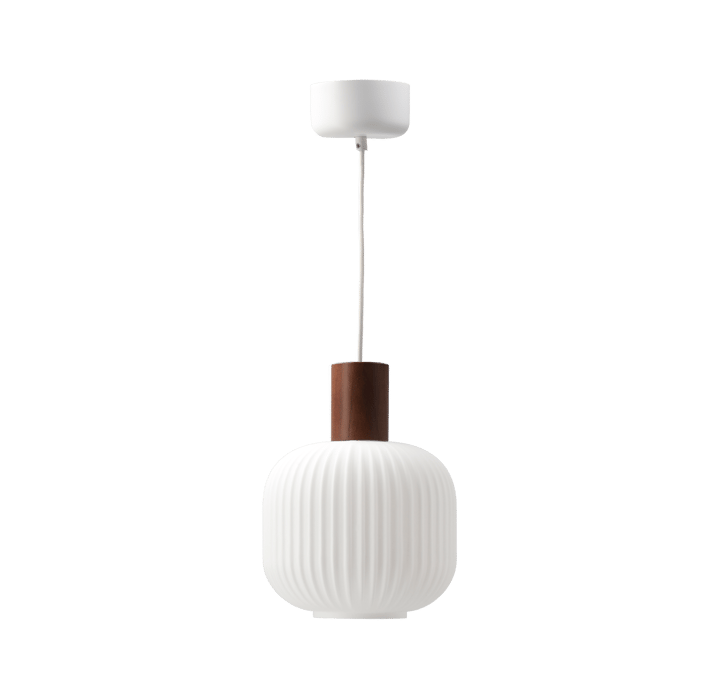 Fair Deckenleuchte Ø20cm, Frostglas-dunkel gebeizte Esche Scandi Living