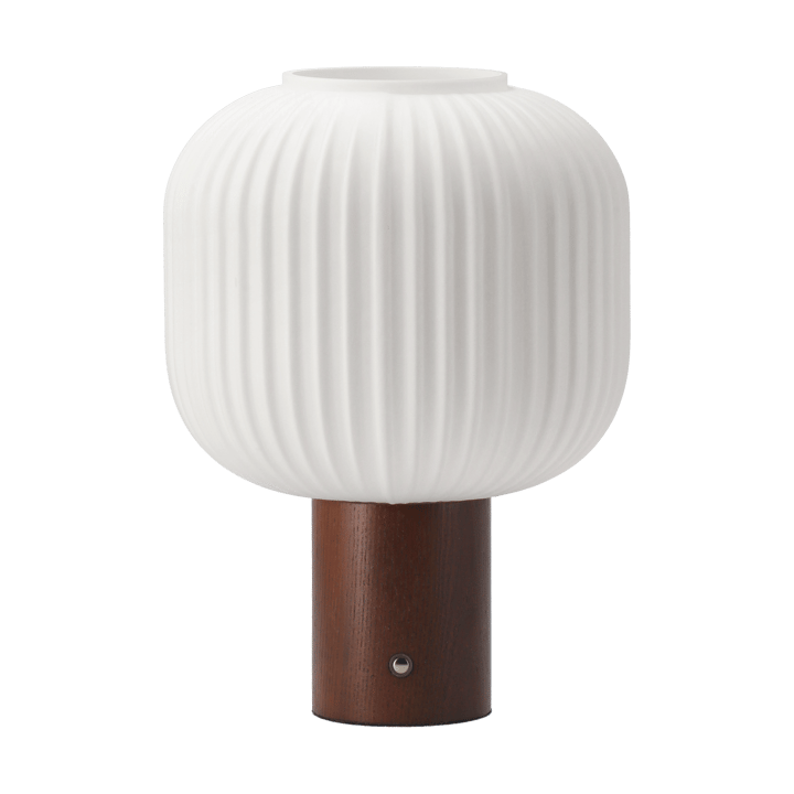 Fair tragbare Tischlampe - Frostglas-dunkel gebeizte Esche - Scandi Living