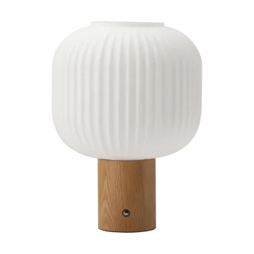 Fair tragbare Tischlampe - Frostglas-Esche - Scandi Living