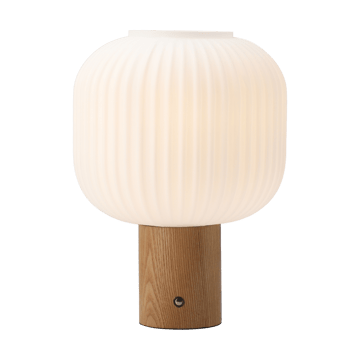 Fair tragbare Tischlampe - Frostglas-Esche - Scandi Living