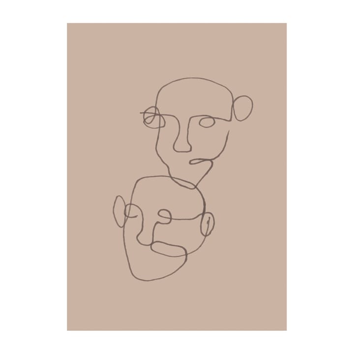 Figurative Poster beige, 30 x 40cm Scandi Living