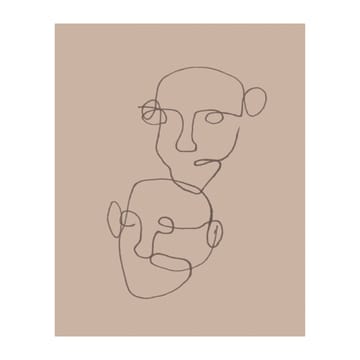 Figurative Poster beige - 40 x 50cm - Scandi Living