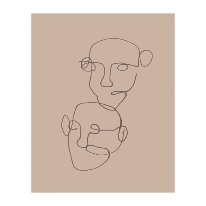 Figurative Poster beige, 40 x 50cm Scandi Living