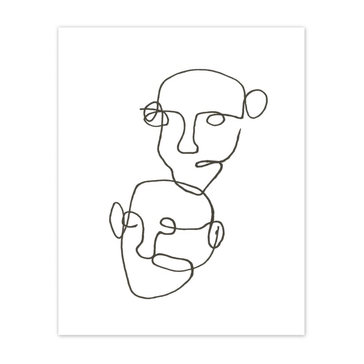 Figurative Poster schwarz, 40 x 50cm Scandi Living