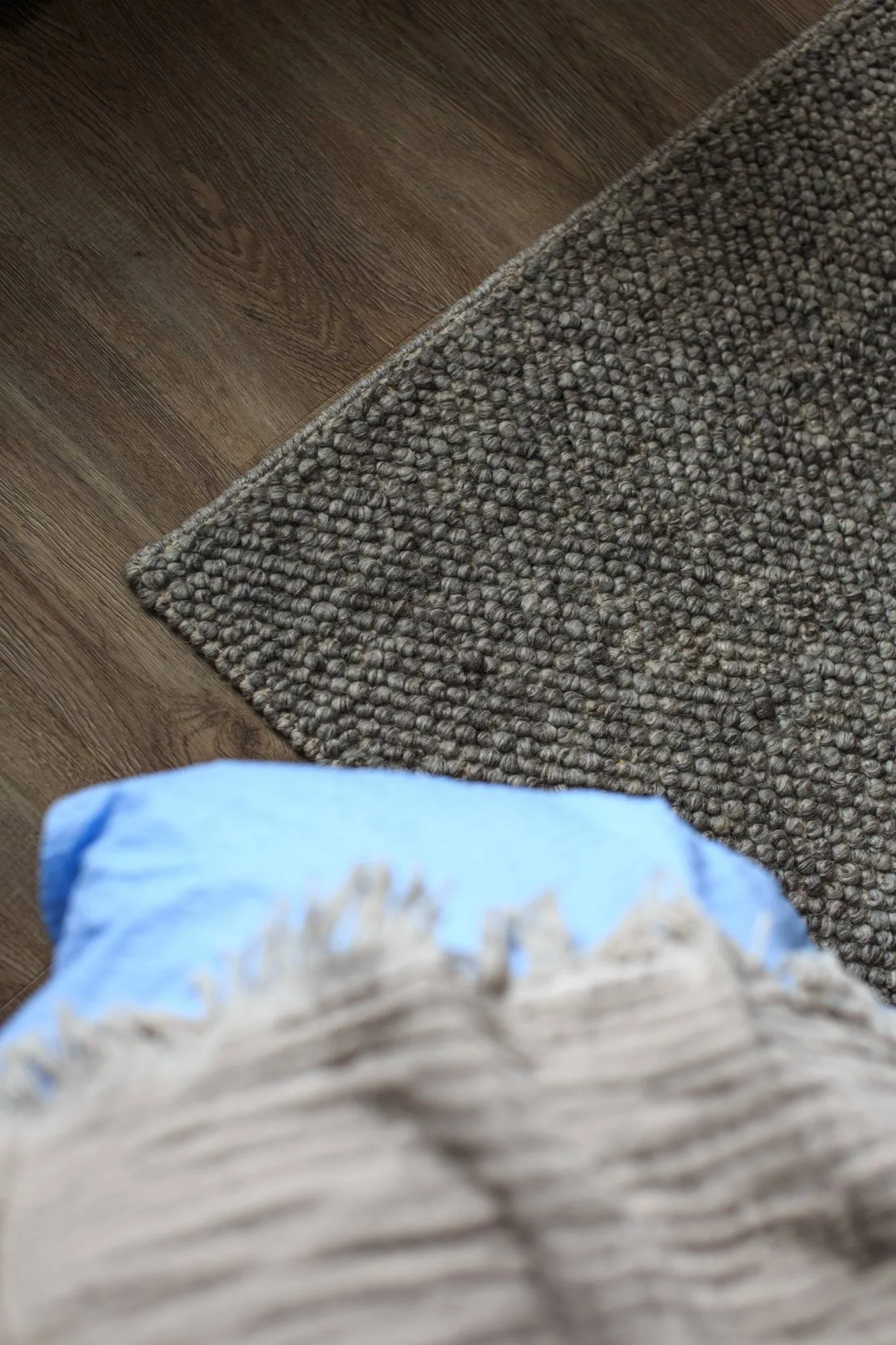 Flock Wollteppich naturgrau, 170x240 cm Scandi Living