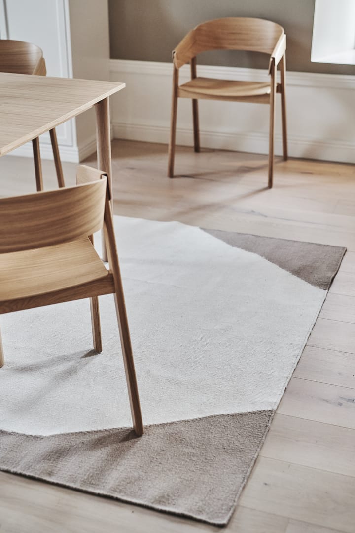 Flow Kelimteppich weiß-beige - 170x240 cm - Scandi Living