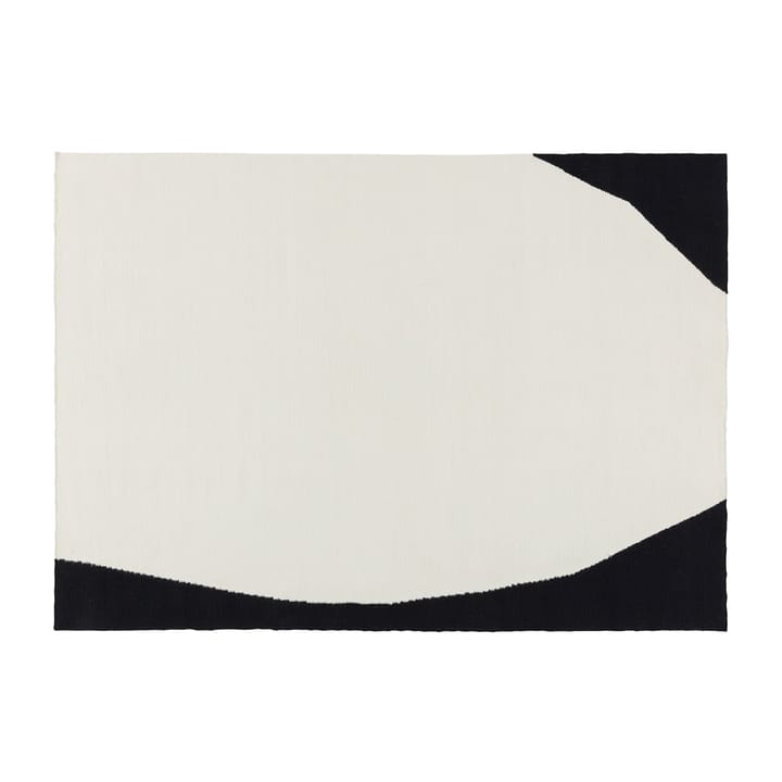 Flow Kelimteppich weiß-schwarz - 170x240 cm - Scandi Living