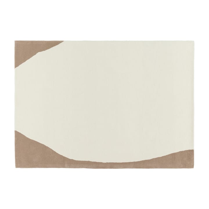Flow Wollteppich weiß-beige - 170x240 cm - Scandi Living