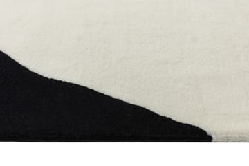 Flow Wollteppich weiß-schwarz - 170x240 cm - Scandi Living