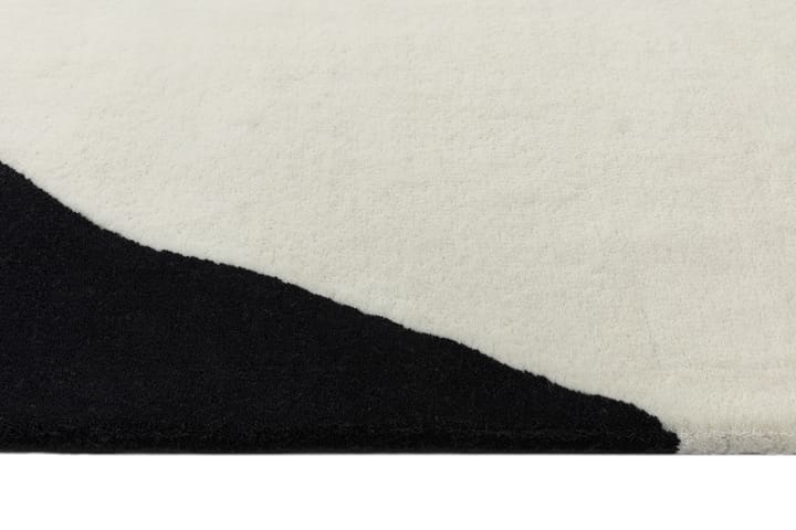 Flow Wollteppich weiß-schwarz - 170x240 cm - Scandi Living