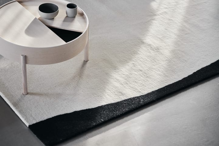 Flow Wollteppich weiß-schwarz, 200x300 cm Scandi Living