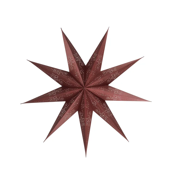 Folk Adventsstern - Burgundy, Ø45 cm - Scandi Living