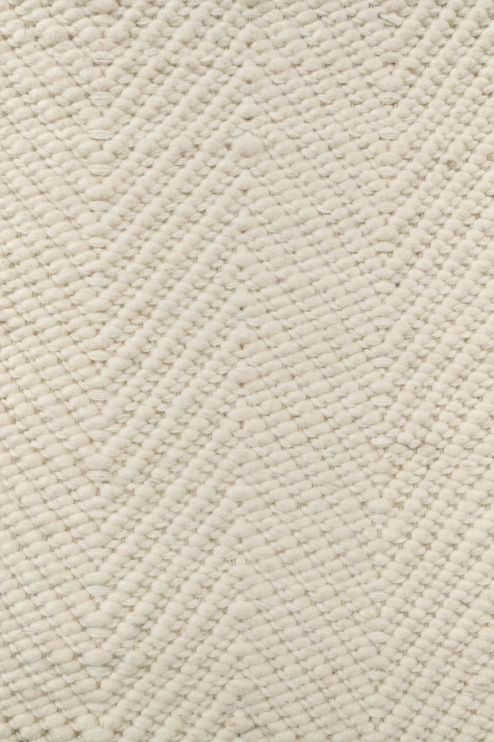 Furrow Wollteppich naturweiß, 80x240 cm Scandi Living