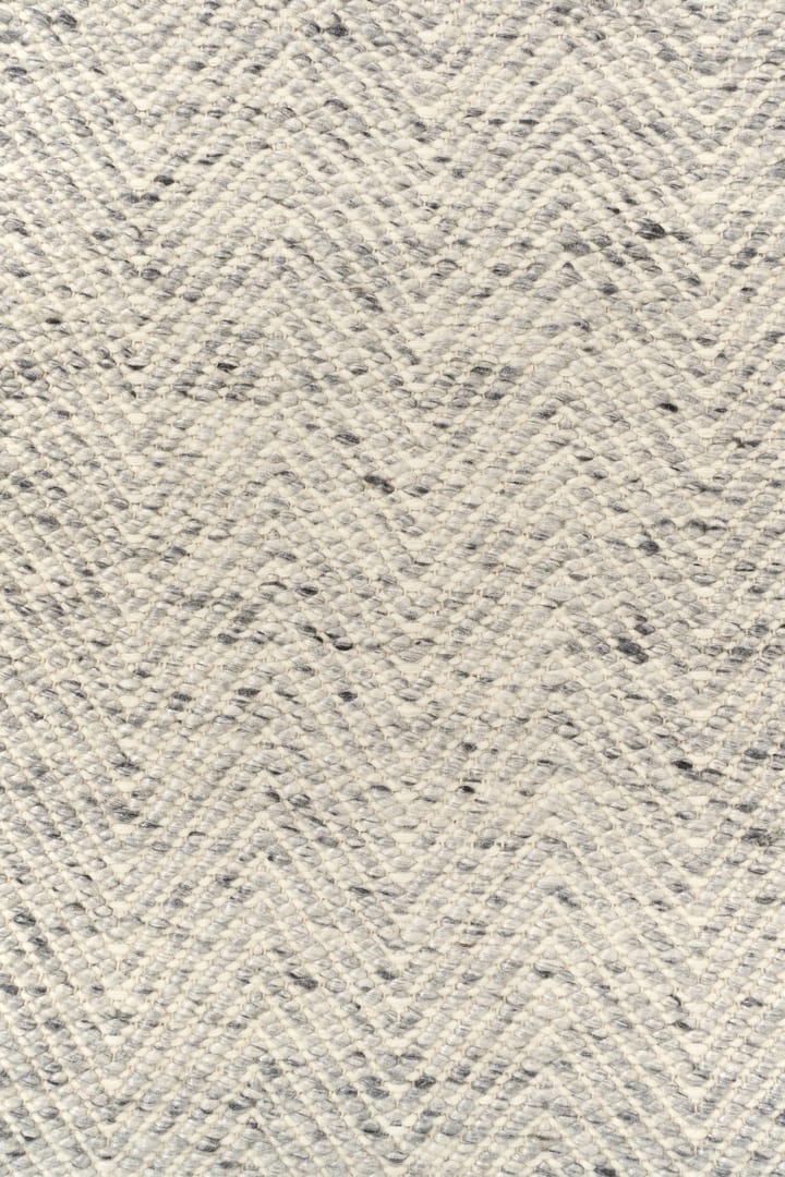 Furrow Wollteppich naturweiß/grau, 80x240 cm Scandi Living