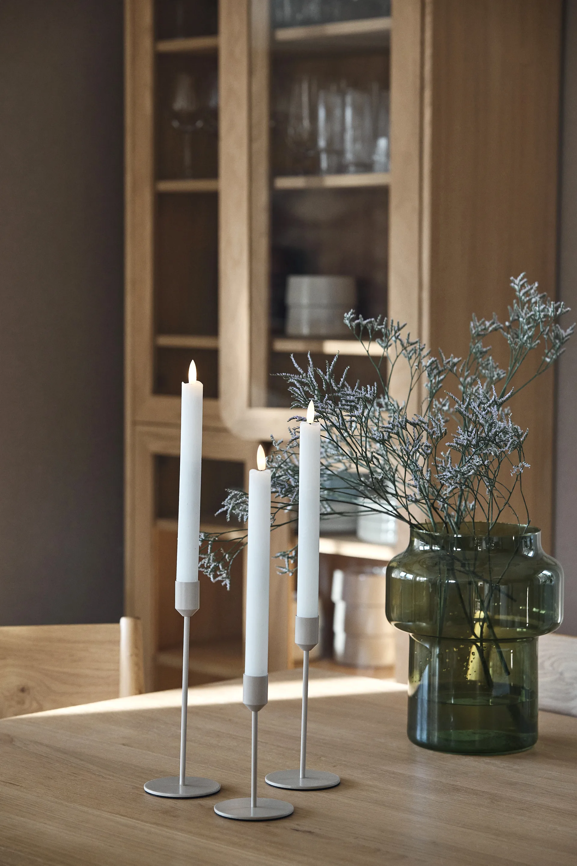 Glare Kerzenhalter 14cm, Greige Scandi Living