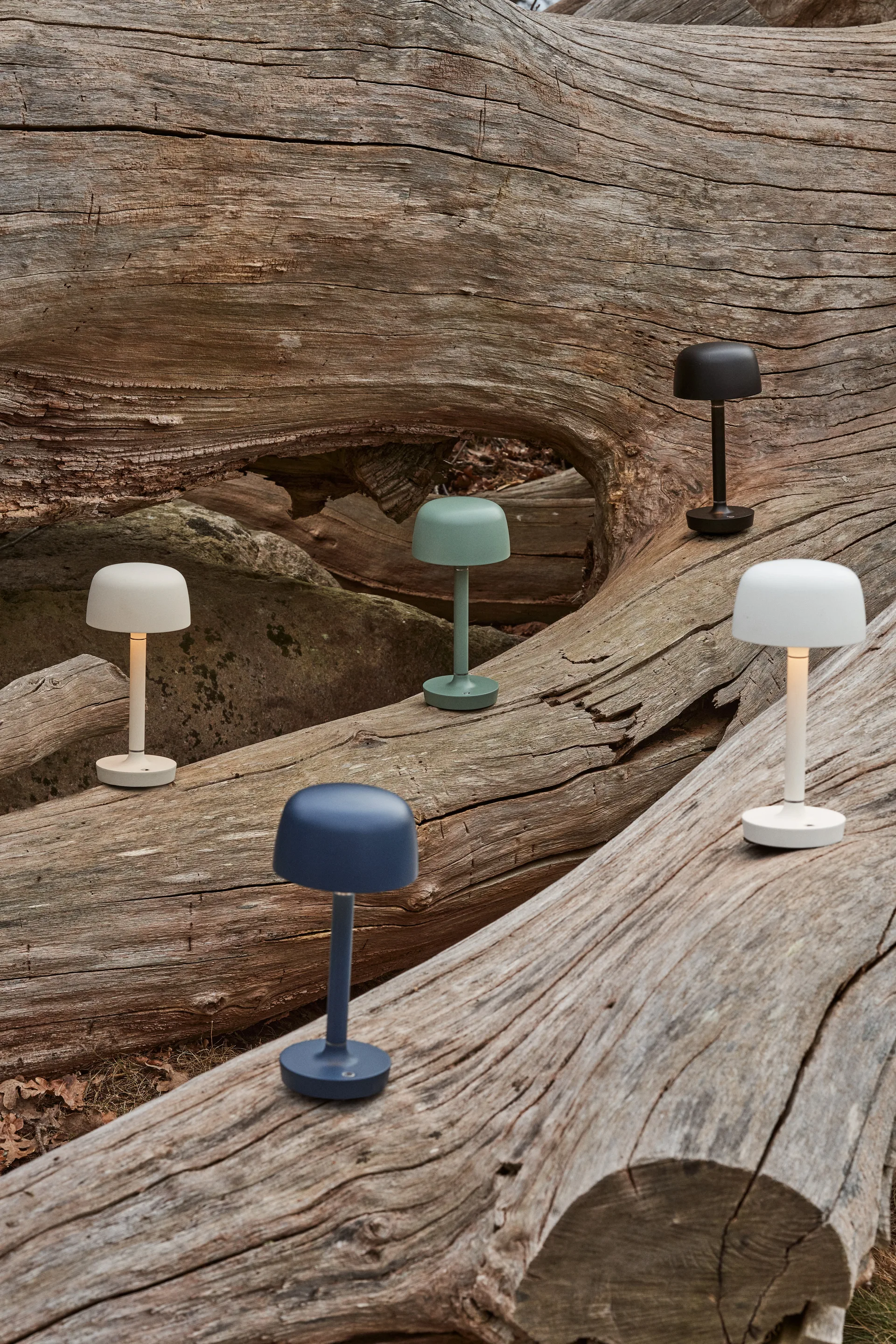 Halo tragbare Tischleuchte 25,5 cm, Green Scandi Living