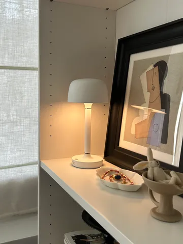 Halo tragbare Tischleuchte 25,5 cm - White - Scandi Living