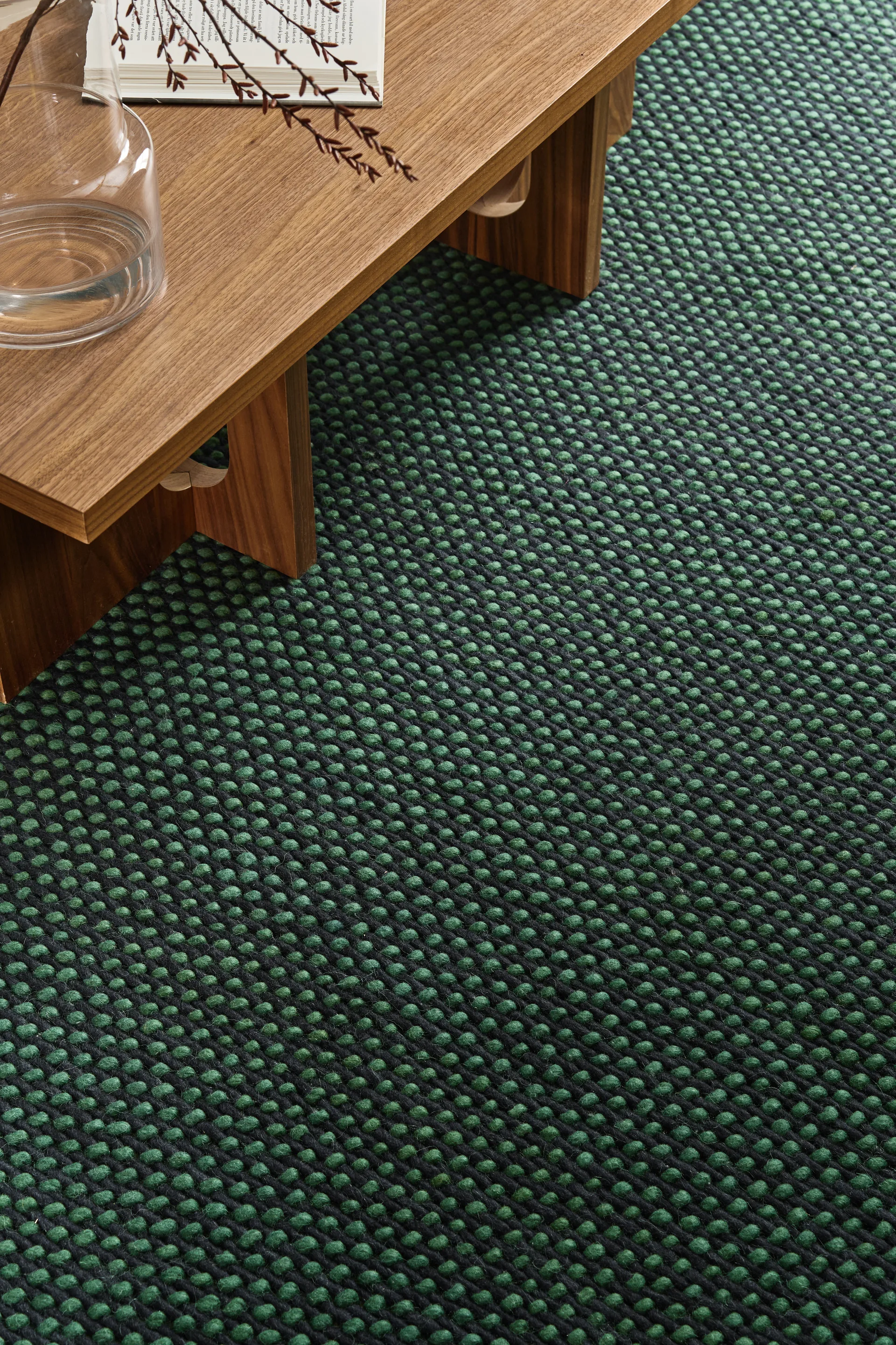 Hill Wollteppich, Blau-grün, 200x300 cm Scandi Living