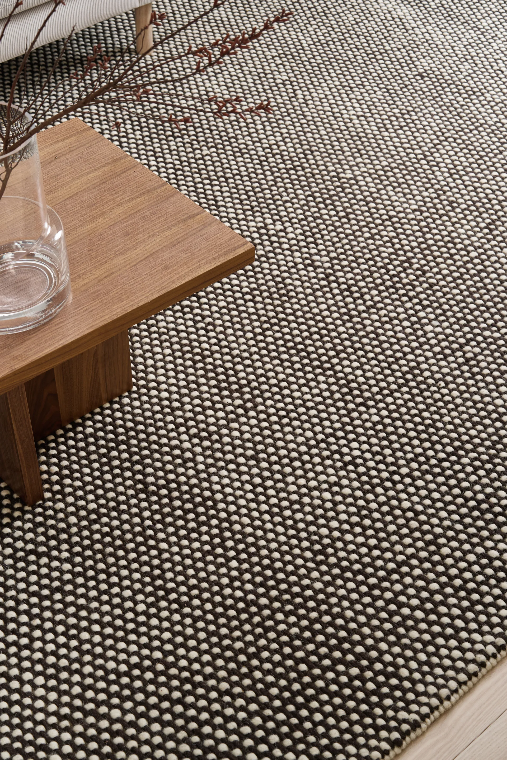 Hill Wollteppich, Weiß-braun, 200x300 cm Scandi Living