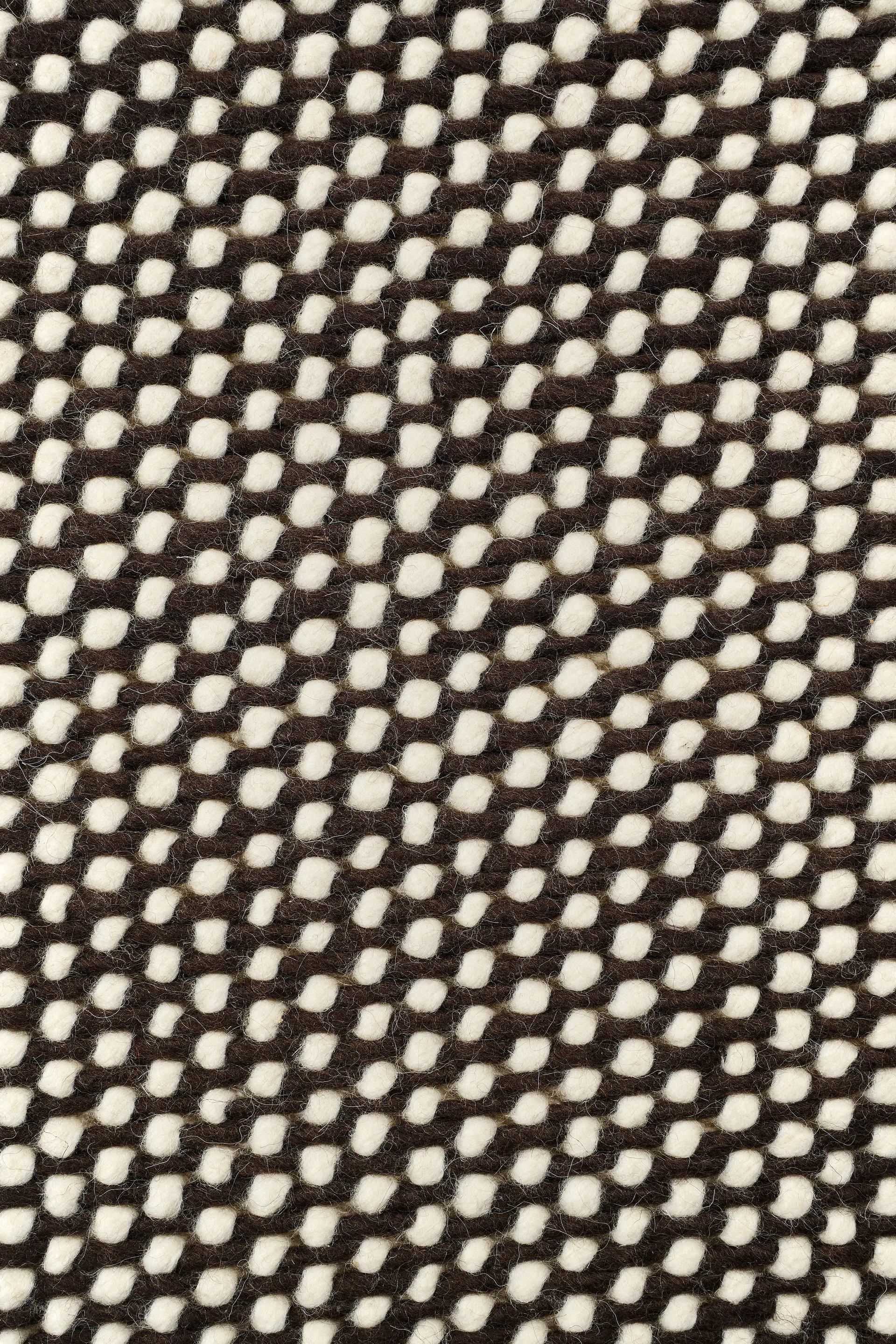 Hill Wollteppich weiß/braun, 170x240 cm Scandi Living