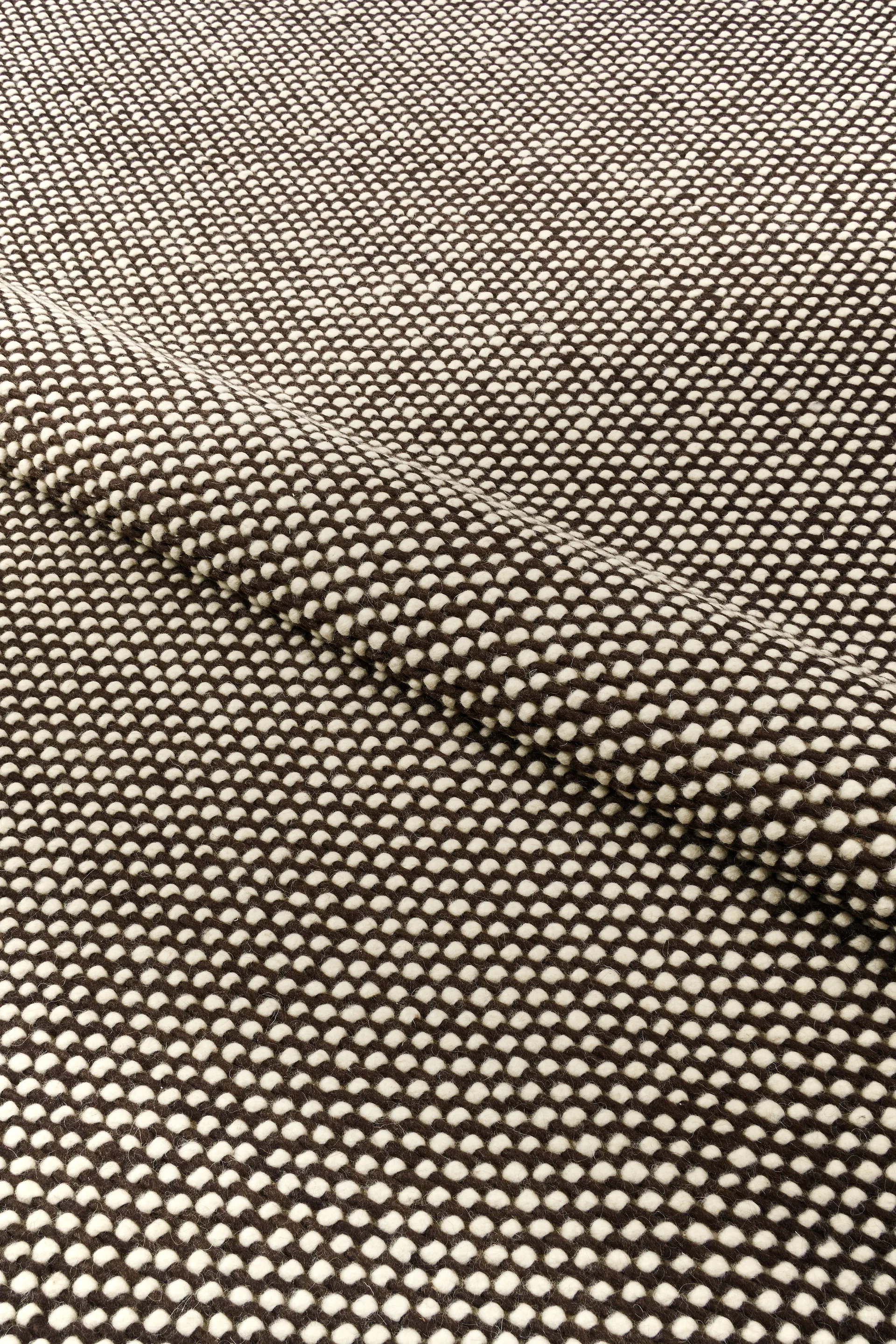 Hill Wollteppich weiß/braun, 170x240 cm Scandi Living