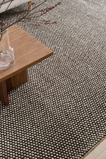 Hill Wollteppich weiß/braun - 170x240 cm - Scandi Living
