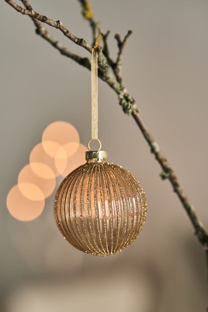 Holiday Weihnachtskugel 6er-Pack, Gold Scandi Living