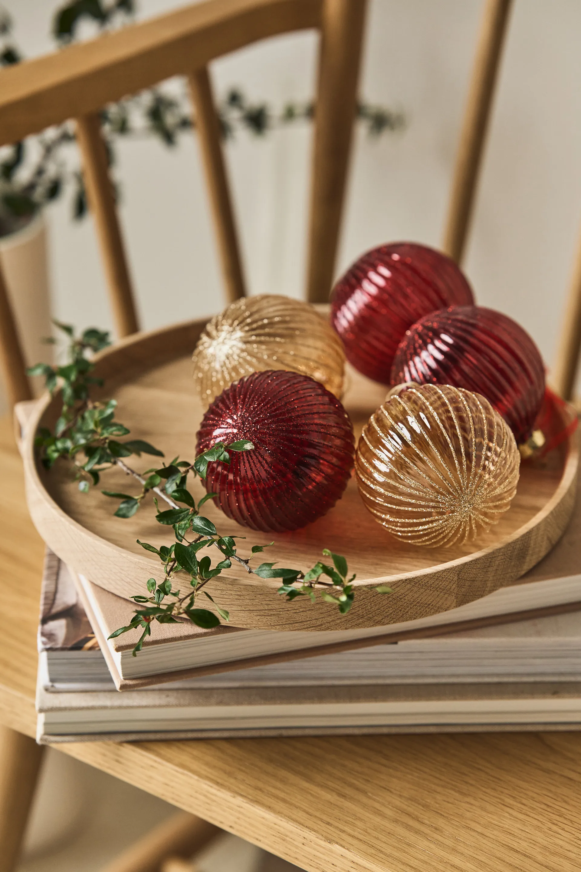 Holiday Weihnachtskugel 6er-Pack, Red Scandi Living